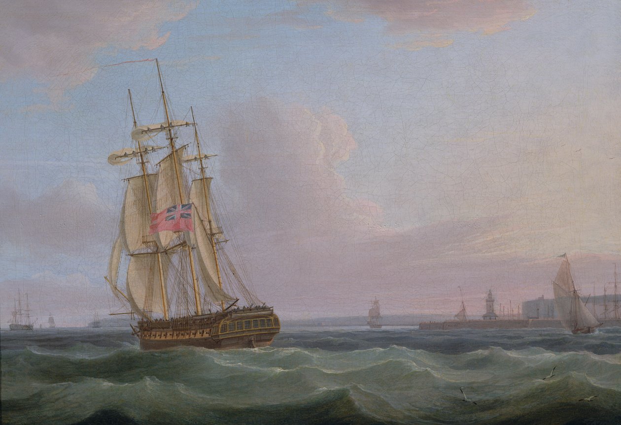 Frakt fra Dover, ca. 1760 av Thomas Whitcombe