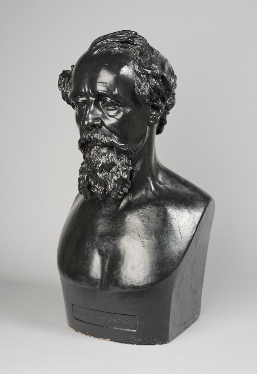 Kopi av en byste av Charles Dickens av Thomas Woolner