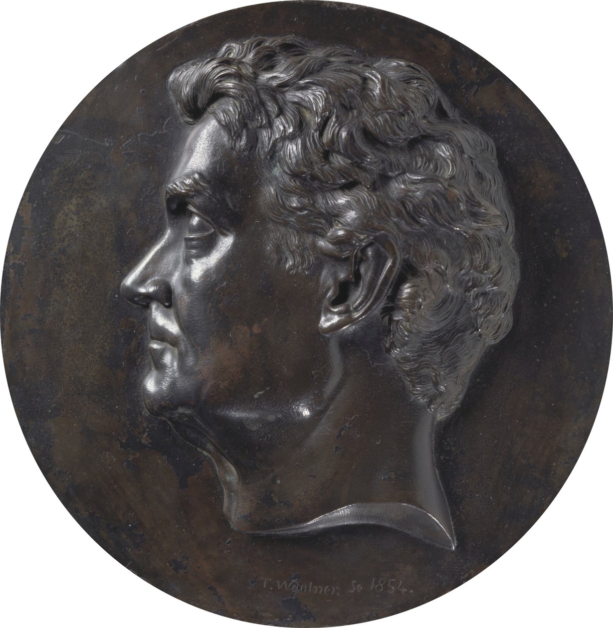 William Charles Wentworth (1790-1872) 1854 (bronse) av Thomas Woolner