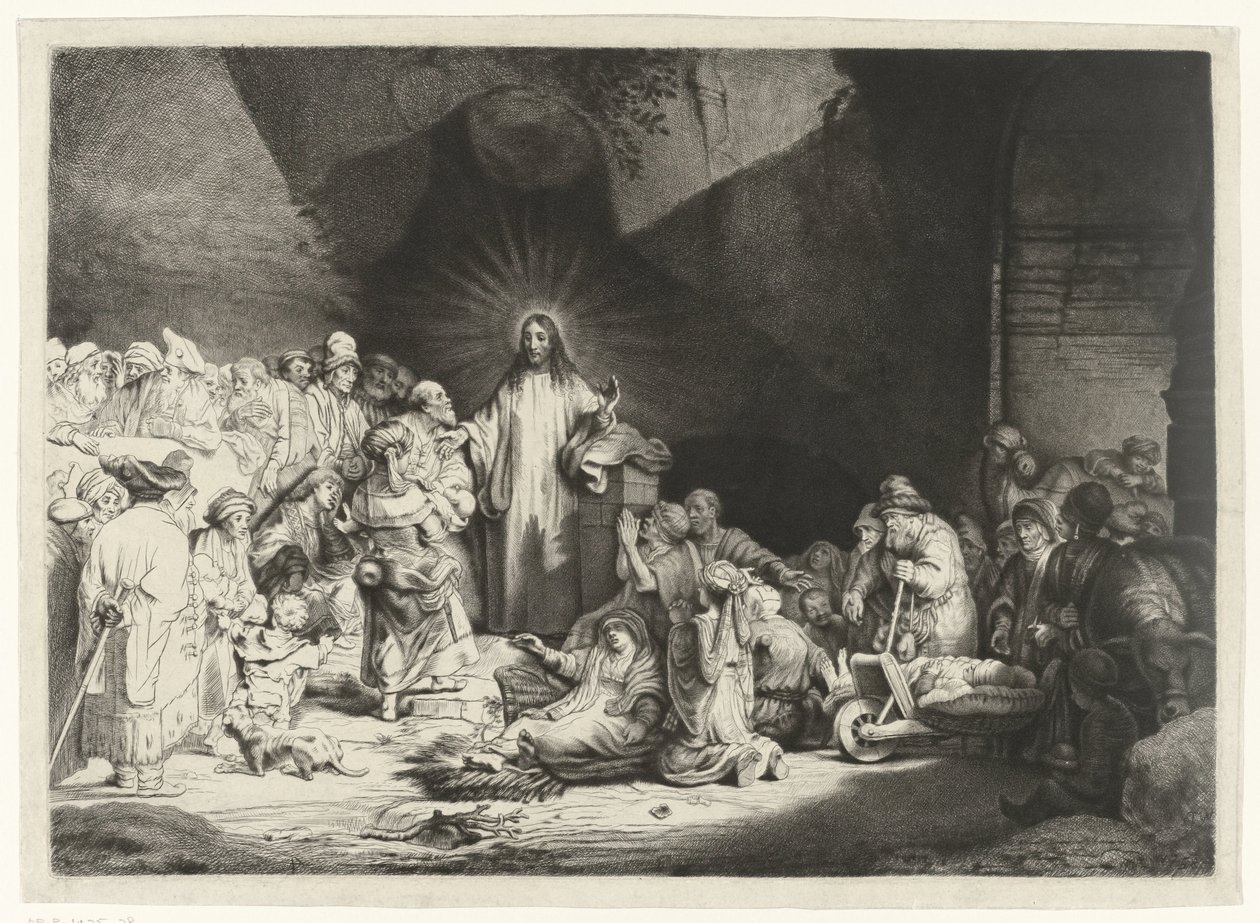 Preaching Christ (The Hundred Guilder Print) av Thomas Worlidge