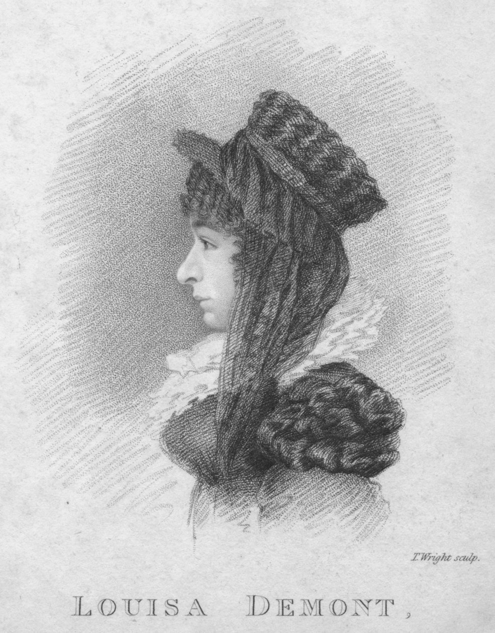 Louisa Demont, c1820. av Thomas Wright