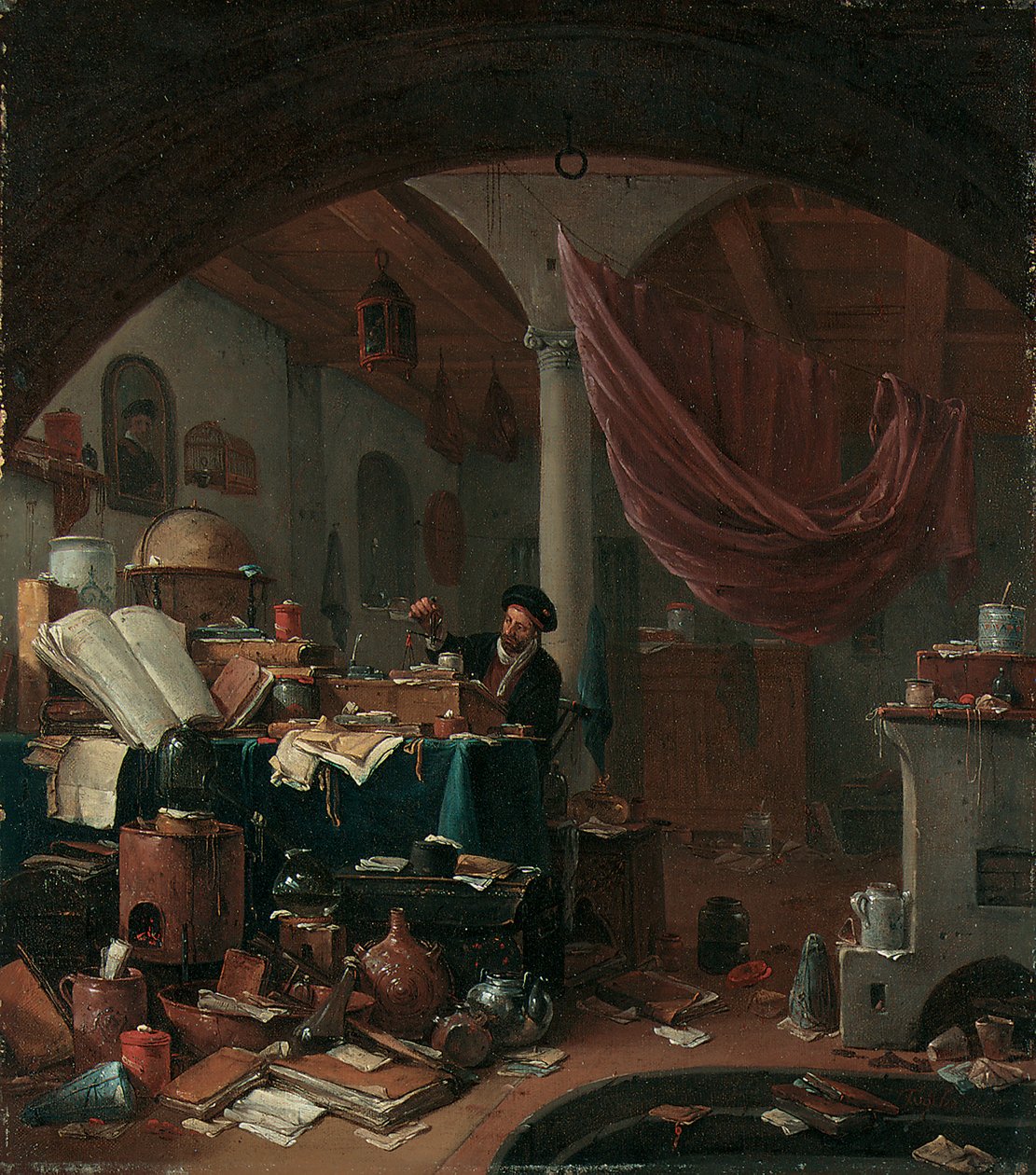En alkymist i sin studie av Thomas Wyck