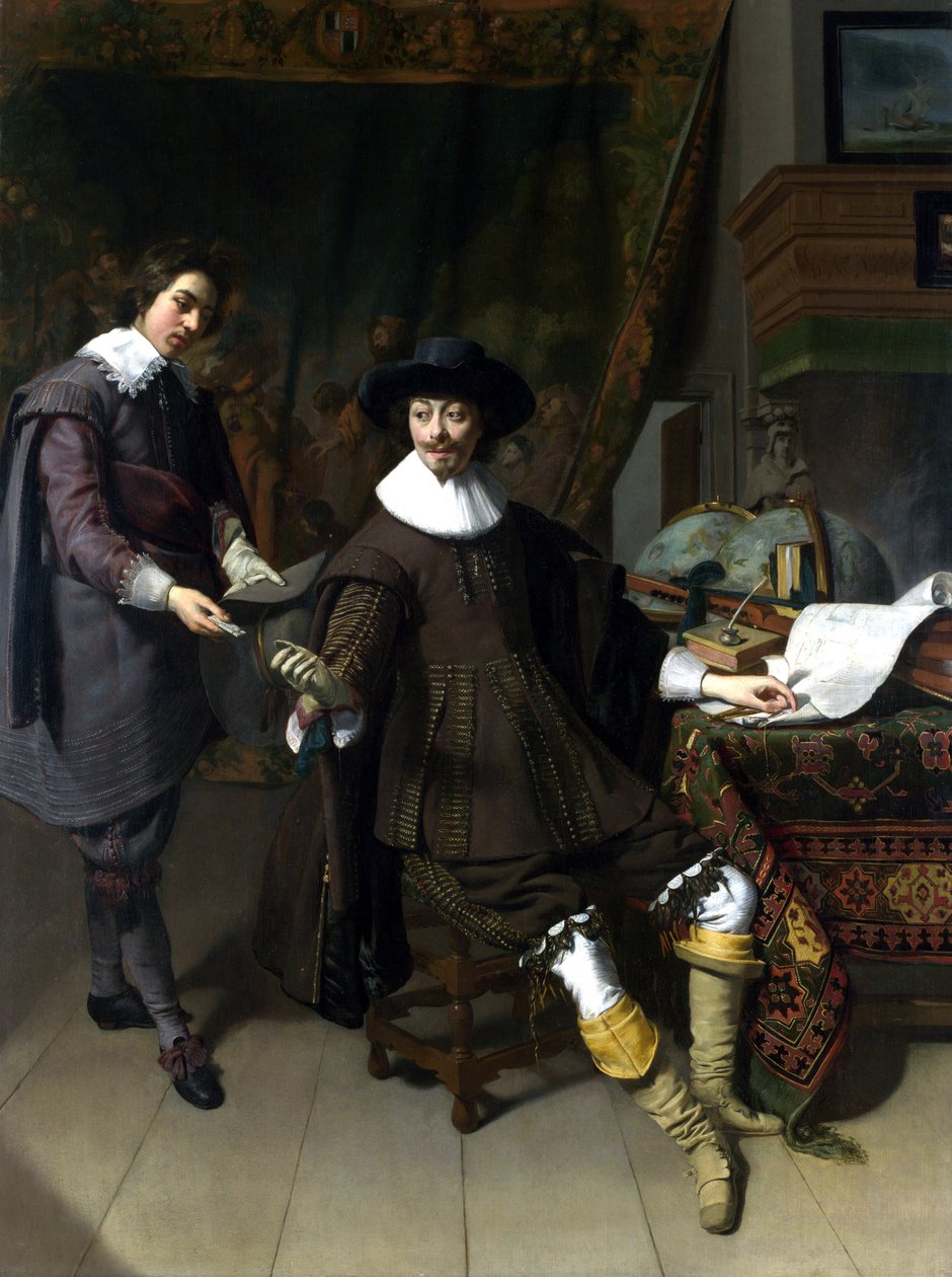 Constantijn Huygens og hans kontorist av Thomas de Keyser