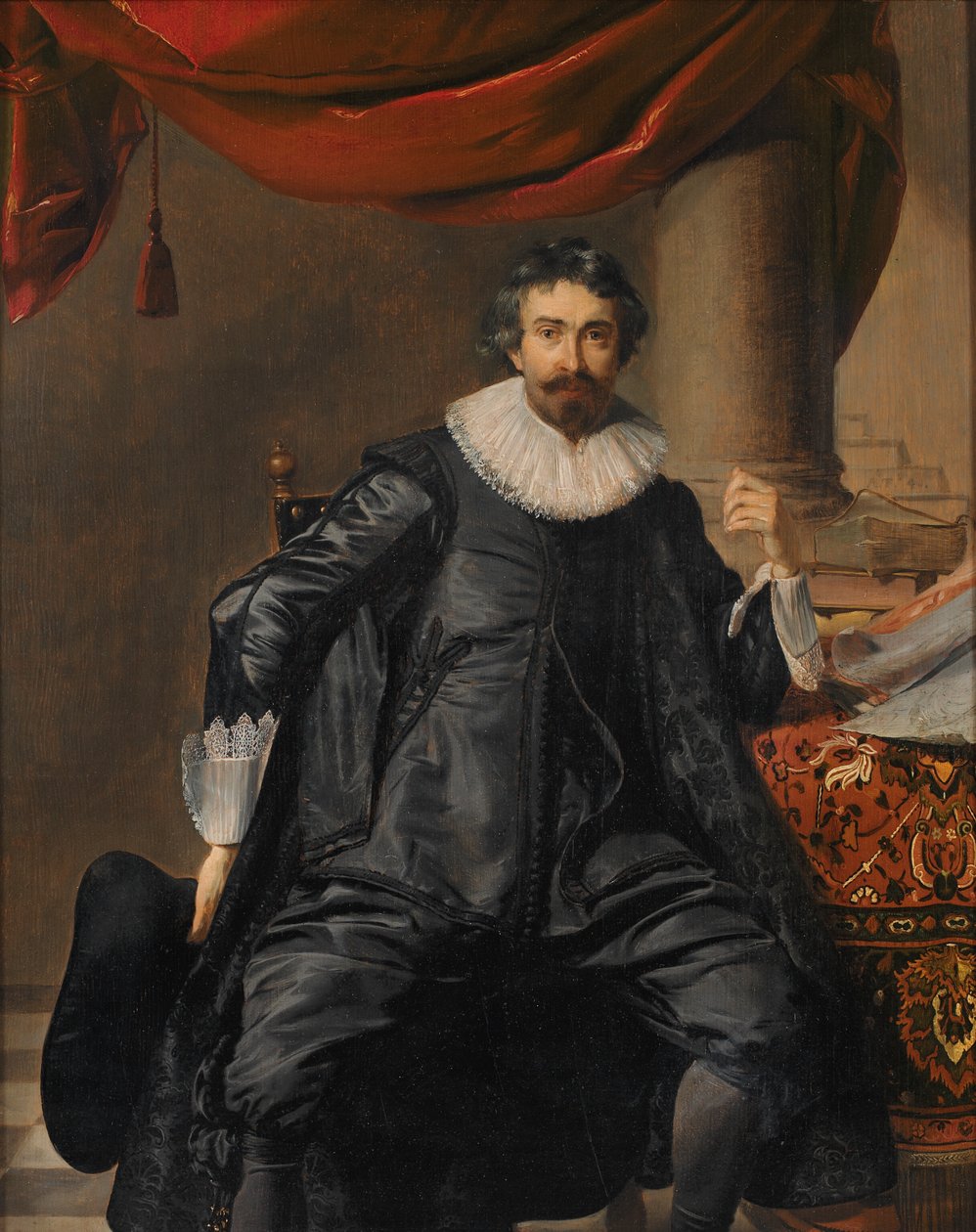 Portrett av en mann av Thomas de Keyser