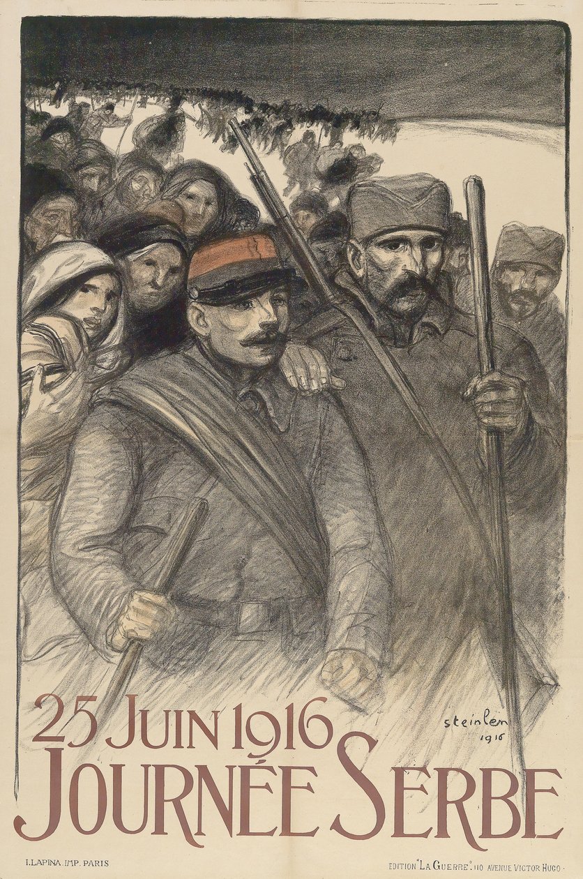 Serbisk dag av Théophile Alexandre Steinlen