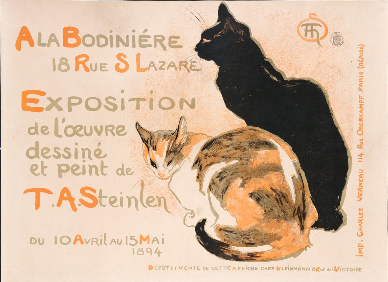 På Bodiniere, 1894 av Théophile Alexandre Steinlen