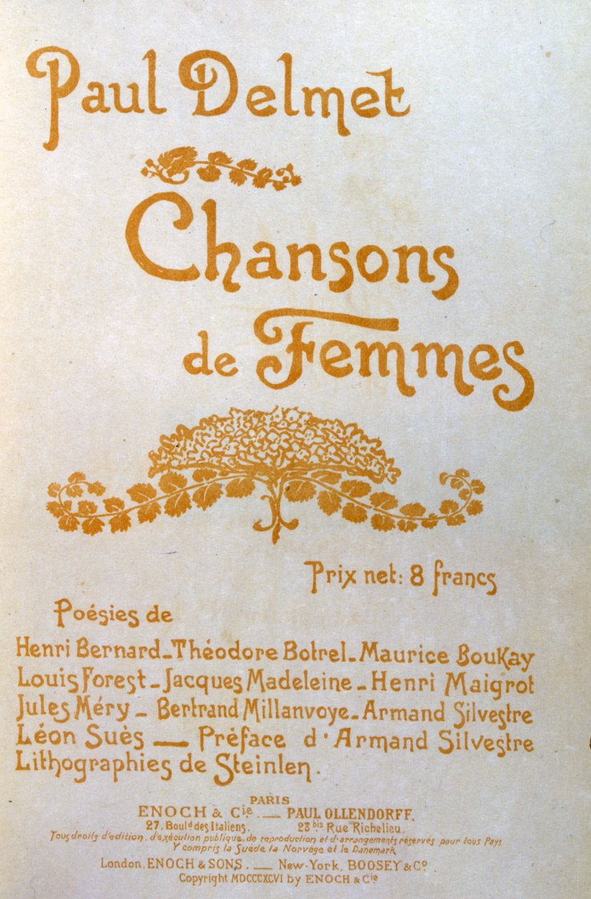 Damesanger av Théophile Alexandre Steinlen