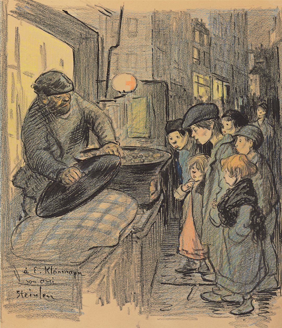 Kastanjeselger av Théophile Alexandre Steinlen