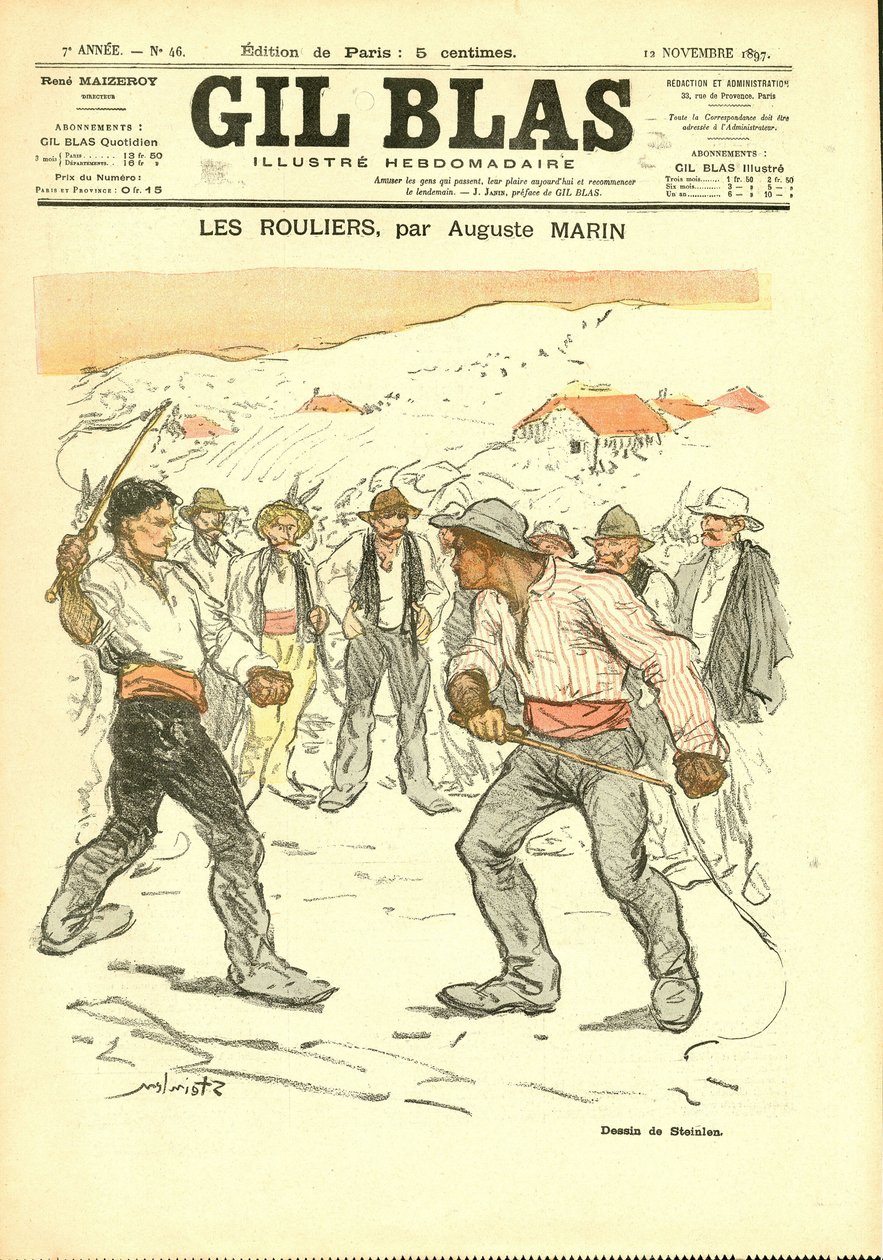 Cover av "" Gil Blas"" av Théophile Alexandre Steinlen