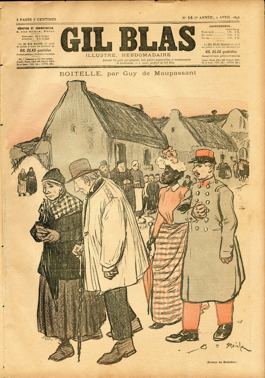Cover av "" Gil Blas"" av Théophile Alexandre Steinlen