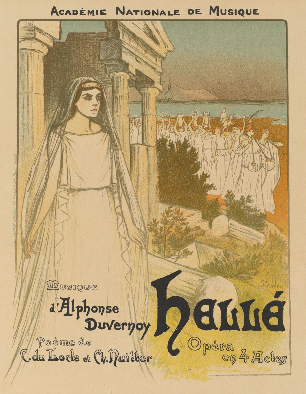 Hellé, 1896. av Théophile Alexandre Steinlen