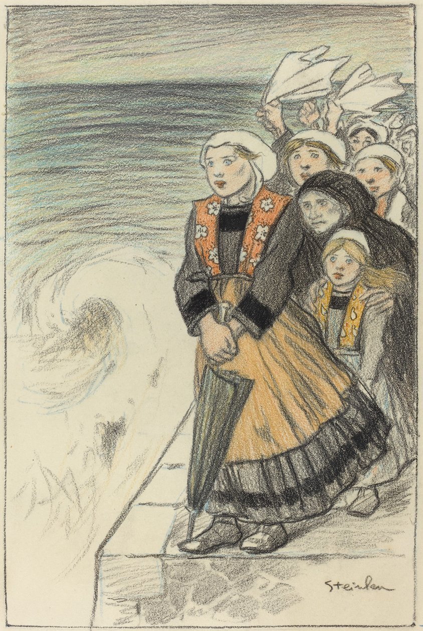 Sjømannskoner av Théophile Alexandre Steinlen