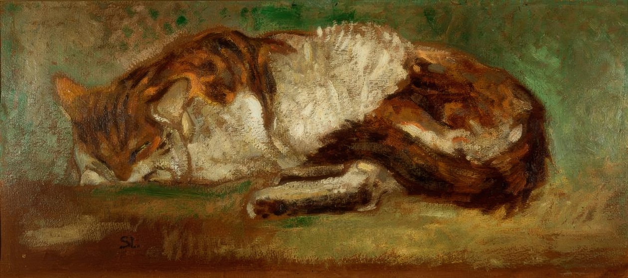 Th. A. Steinlen, sovende katt av Théophile Alexandre Steinlen