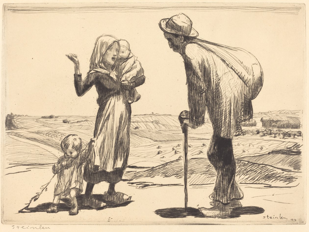 Den fjerne byen av Théophile Alexandre Steinlen