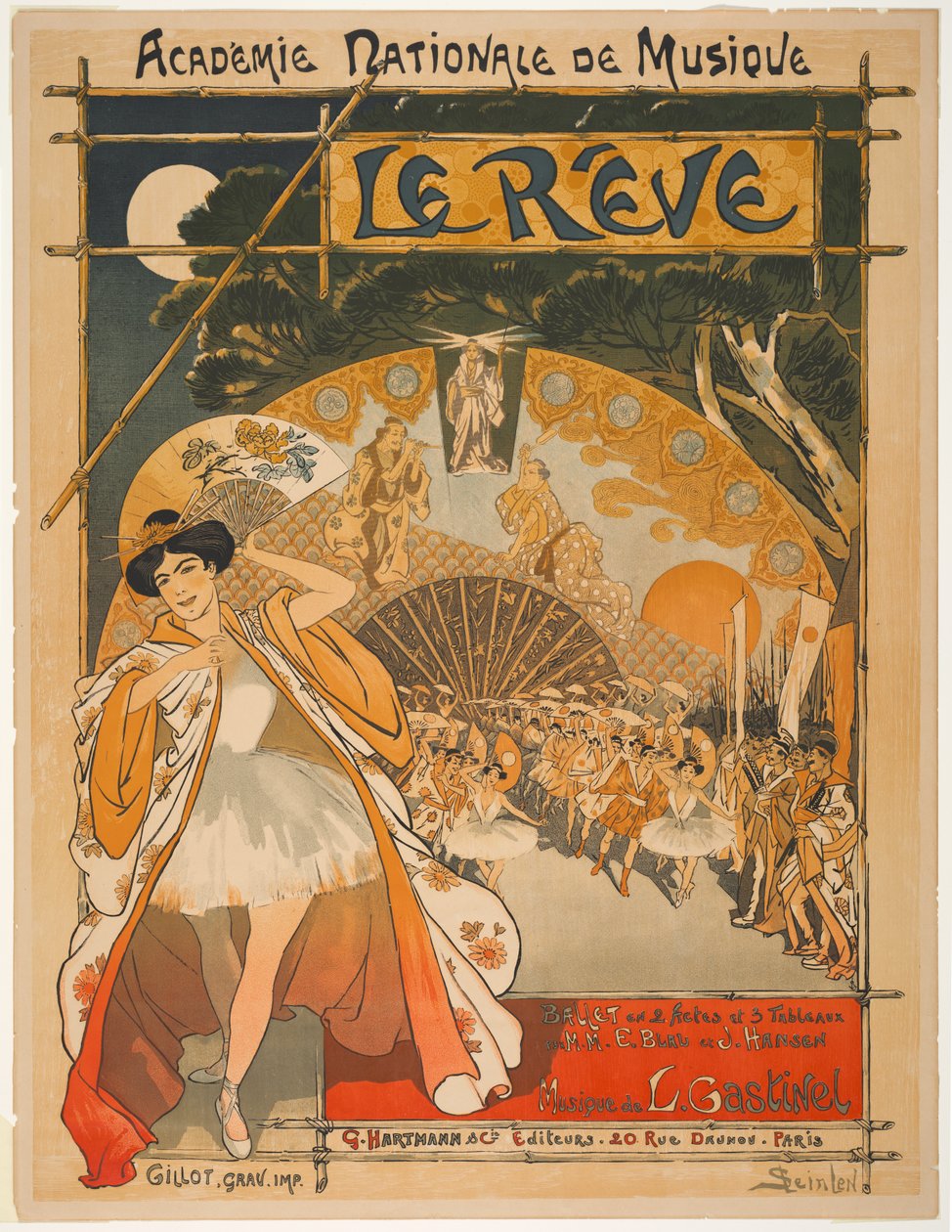 Drømmen, 1891. av Théophile Alexandre Steinlen