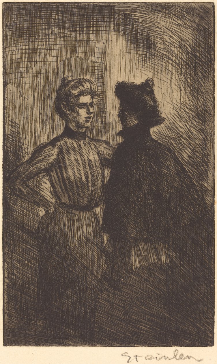 Møtet møtes, 1902. av Théophile Alexandre Steinlen