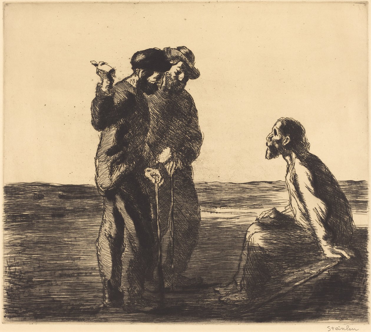 Tre følgesvenner av Théophile Alexandre Steinlen