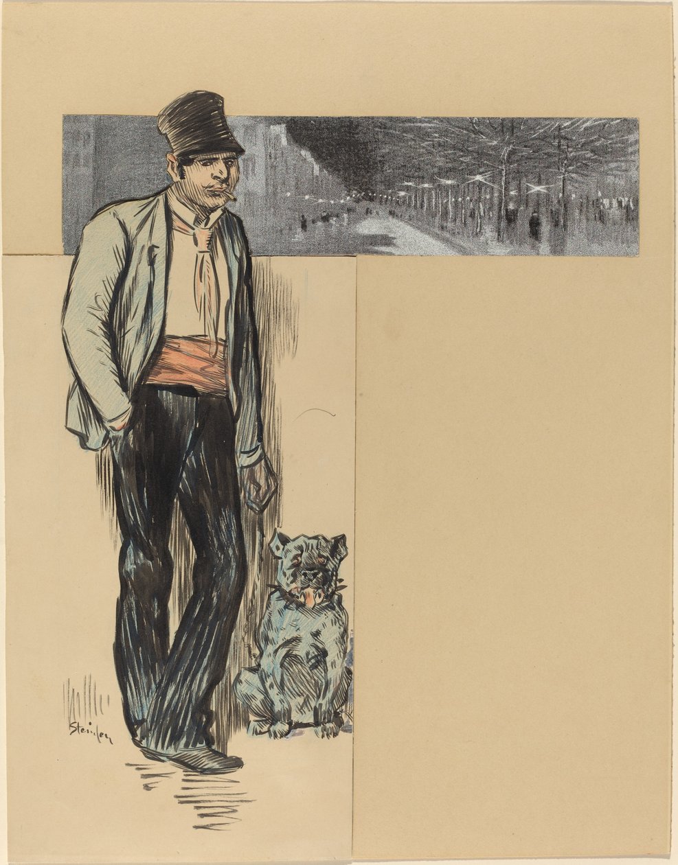 Til landsbyen av Théophile Alexandre Steinlen