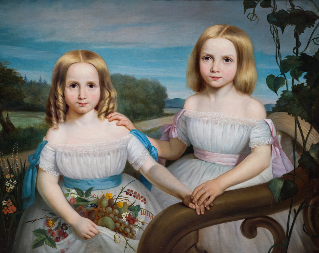 Olympe og Flore Chauveau av Théophile Hamel