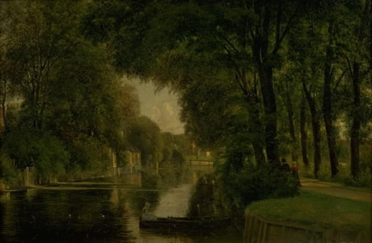 En kanal. Frederiksværk, Sjælland av Thorald Brendstrup