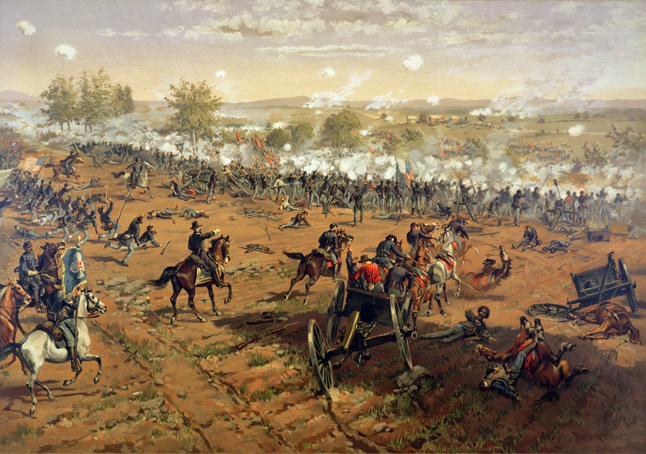 Slaget ved Gettysburg av Thure de (after) Thulstrup