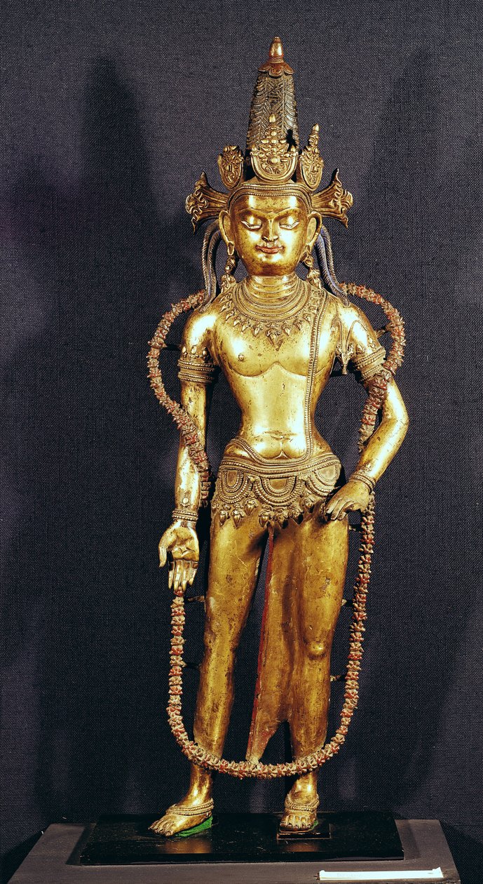 Bodhisattva Avalokitecvara, 1400-1500-tallet (bronse) av Tibetan School