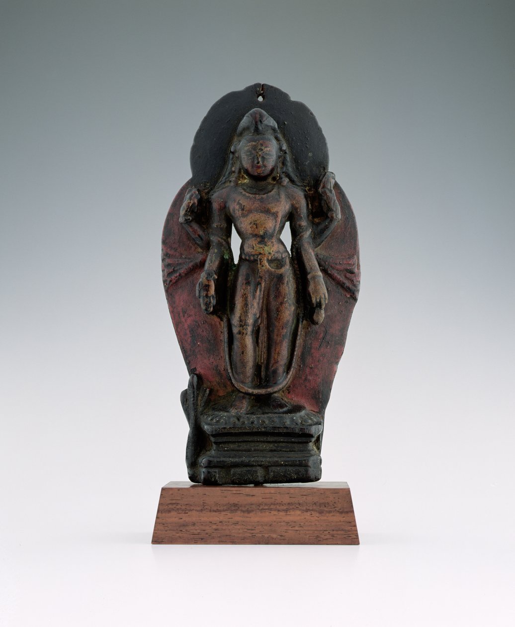 Jatamukuta Lokesvara, 1000-1100-tallet (tre og pigment) av Tibetan School
