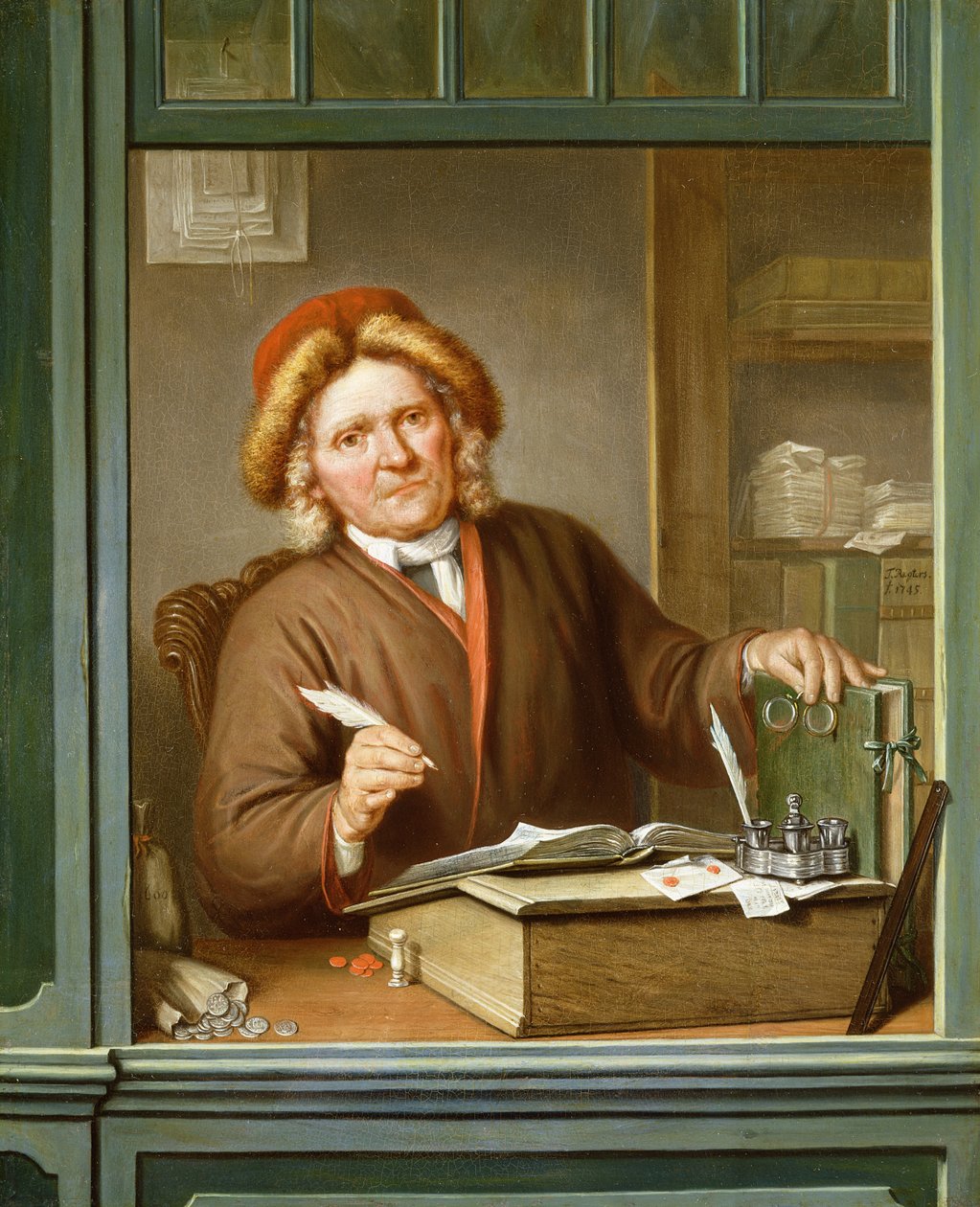 En skatteoppkrever, 1745 av Tibout Regters