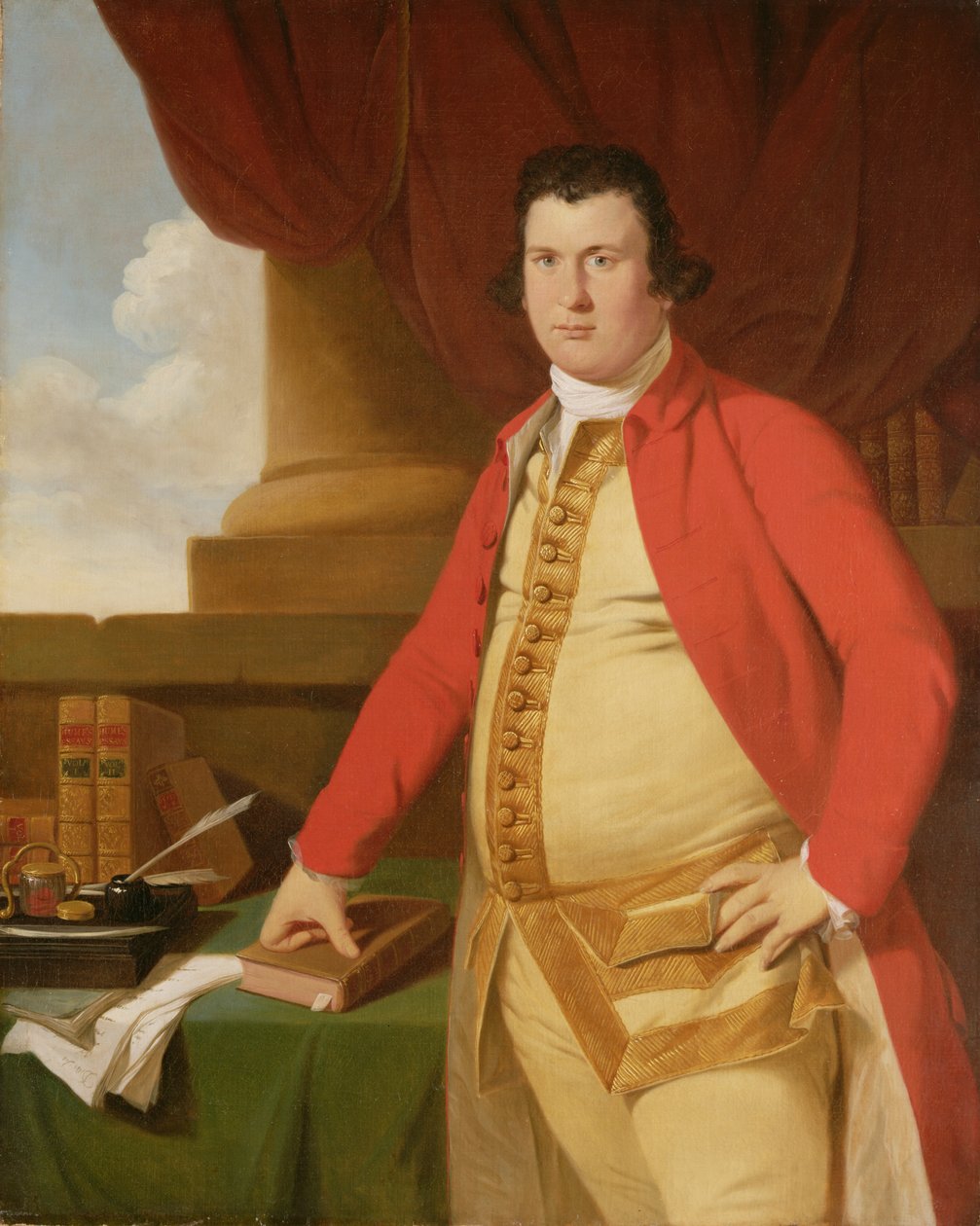 En ukjent mann, ca. 1764-69 (olje på lerret) av Tilly Kettle