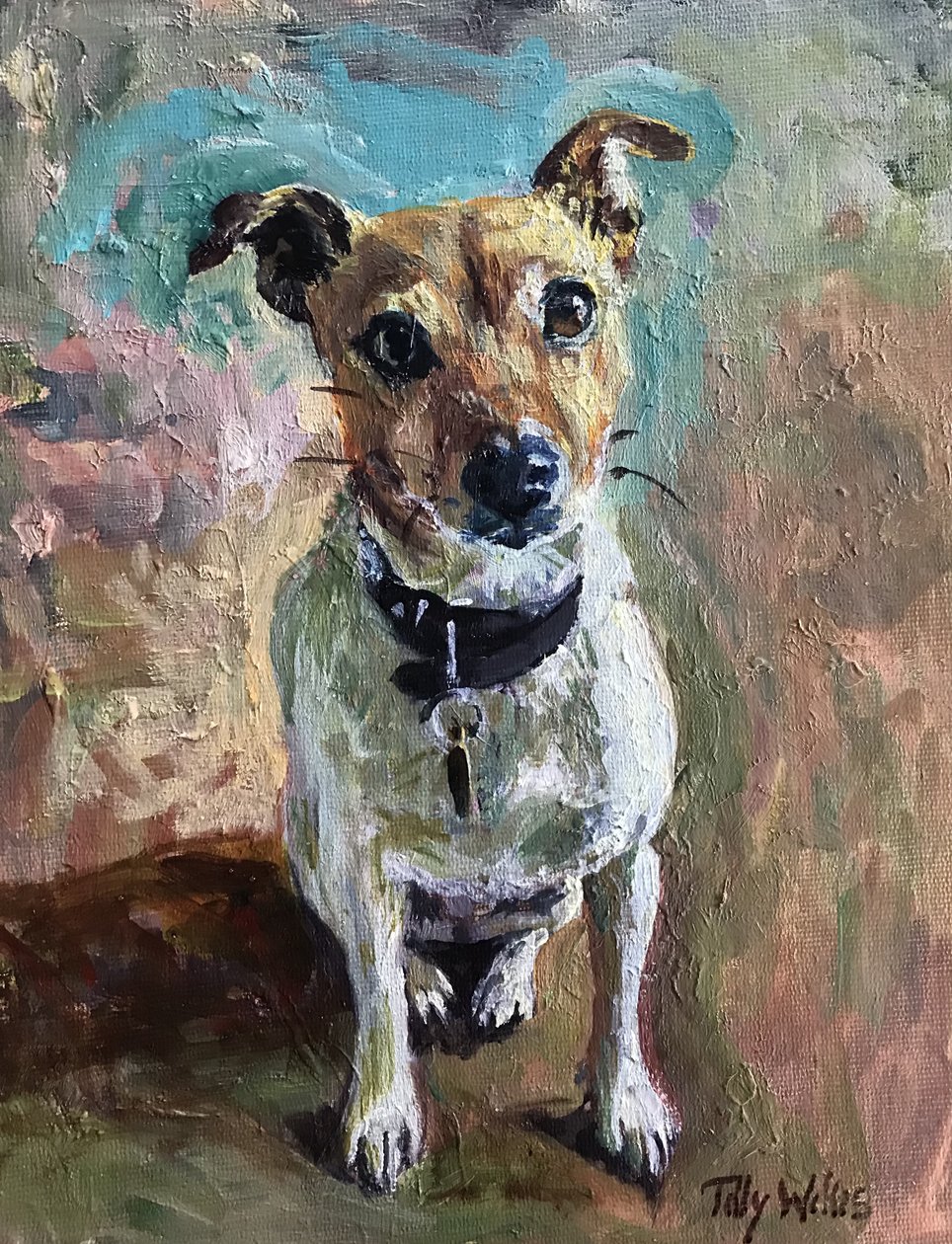 Jack Russell 2020 (olje) av Tilly Willis