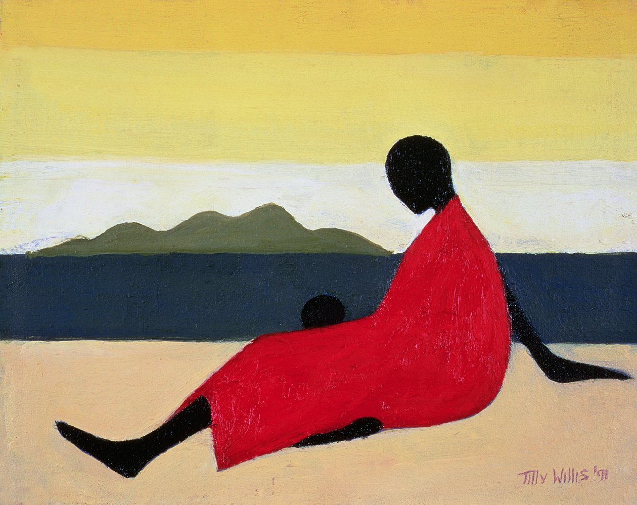 Mor og barn, 1991 av Tilly Willis