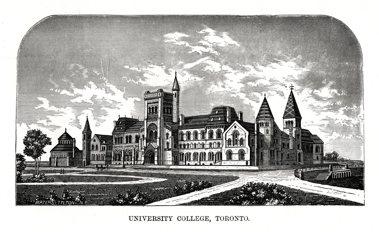 University College, Toronto, Canada, 1800-tallet av Tilton Waters