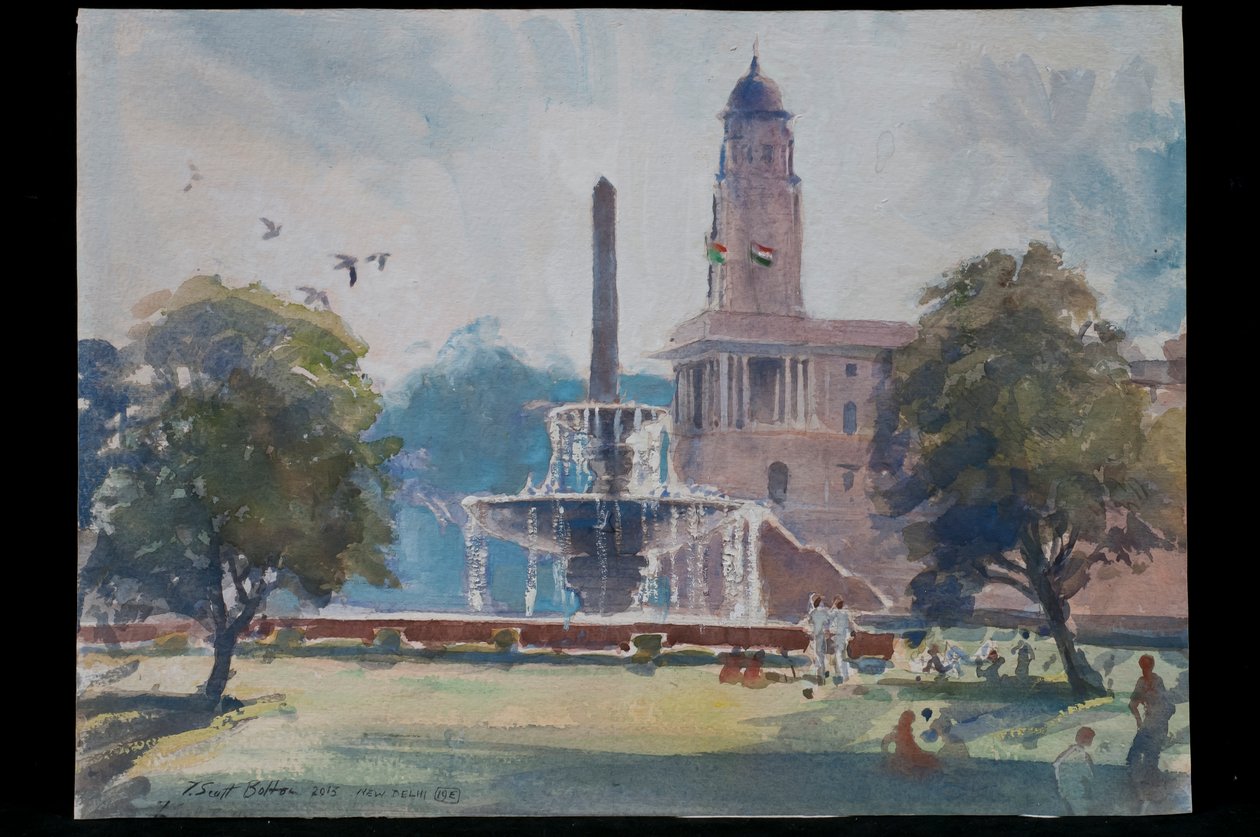 Fountain, Rajpath, New Delhi, 2013 av Tim Scott Bolton