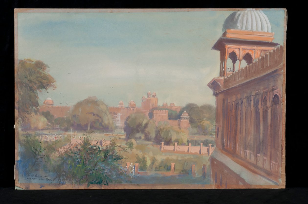 Red Fort fra Jama Masjid, 2004 av Tim Scott Bolton