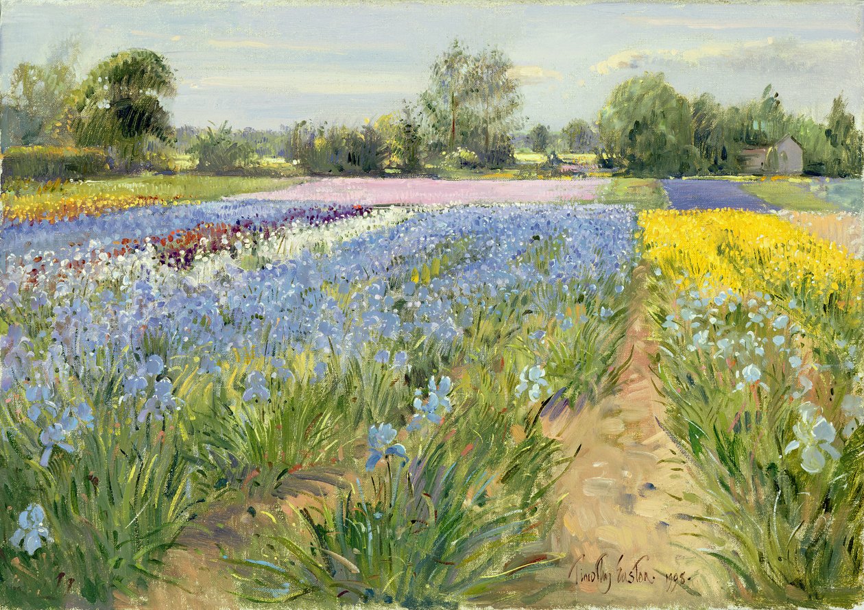 Blomstert sjakkbrett, 1995 av Timothy Easton