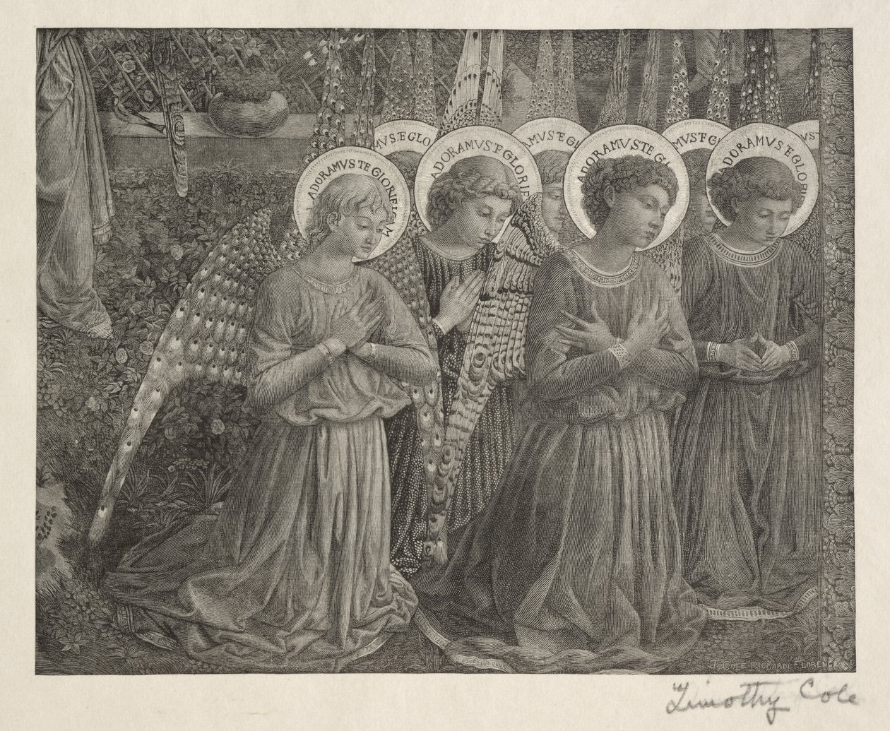 Old Italian Masters: Group of Angels, 1888-1892. av Timothy Cole