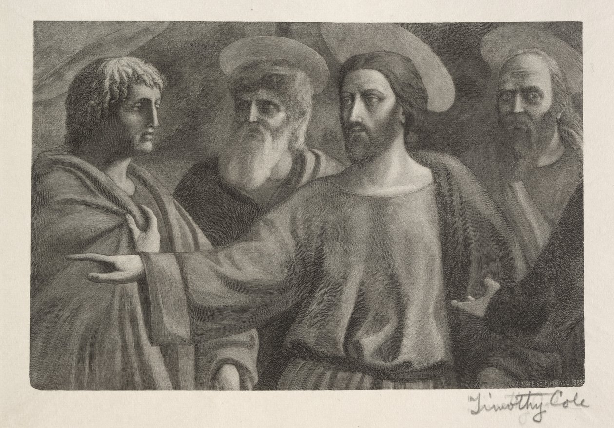 Old Italian Masters: The Tribute Money, 1888-1892. av Timothy Cole