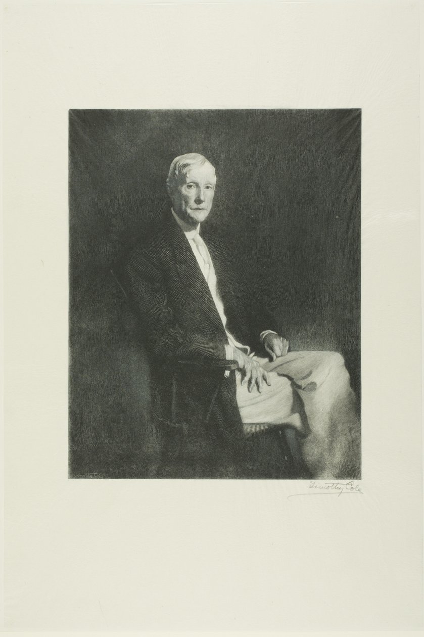 Portrett av John D. Rockefeller av Timothy Cole