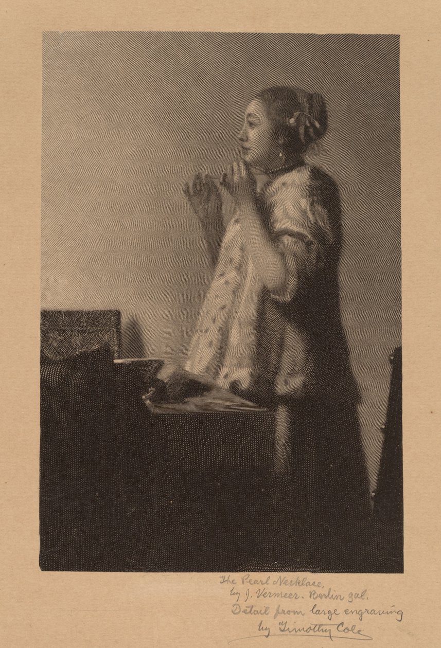 Perlekjedet av Timothy Cole after Johannes Vermeer