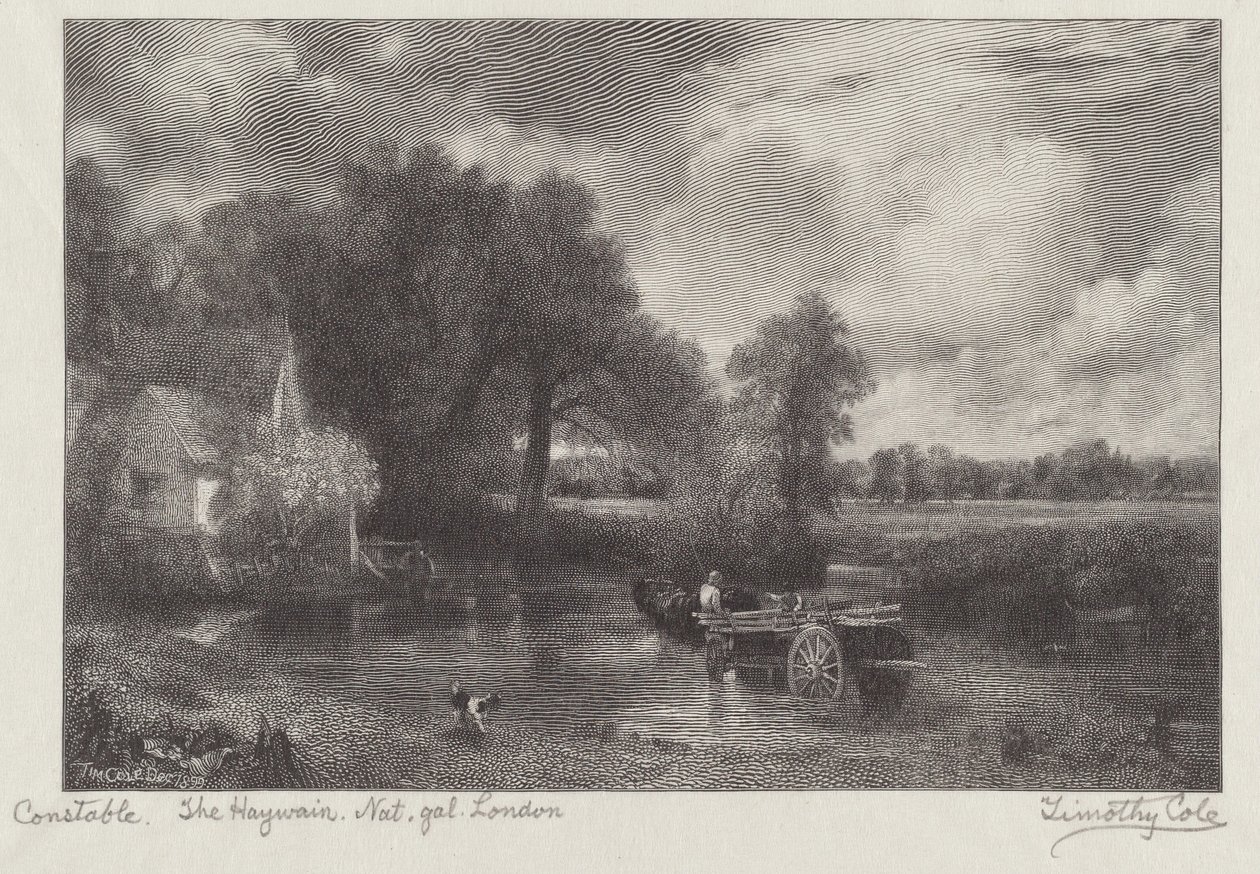 The Haywain av Timothy Cole after John Constable