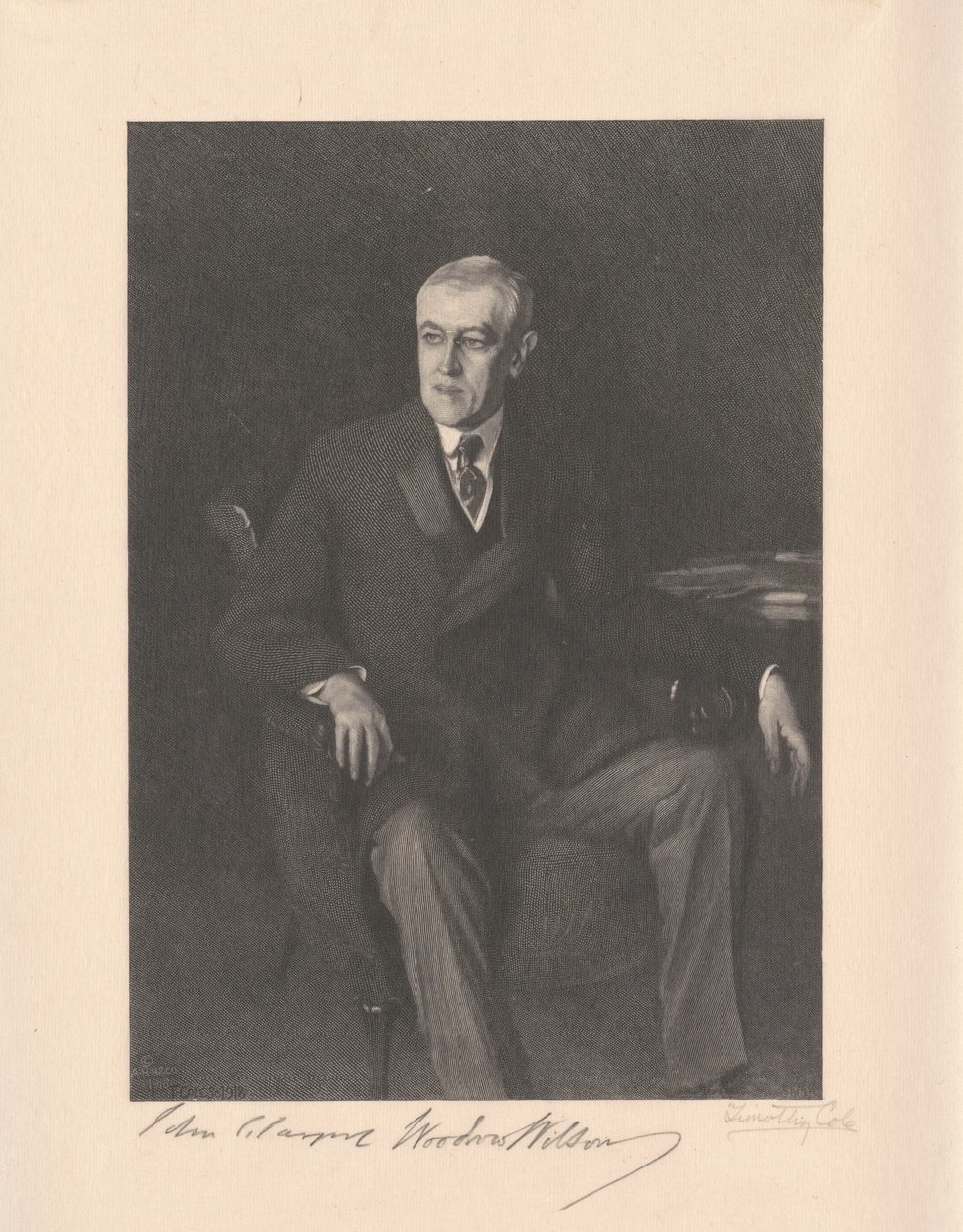 Woodrow Wilson av Timothy Cole, after John Singer Sargent