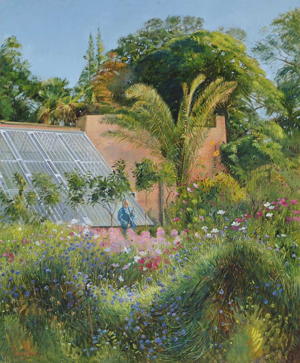 Kornblomstbølger ved Heligan av Timothy Easton