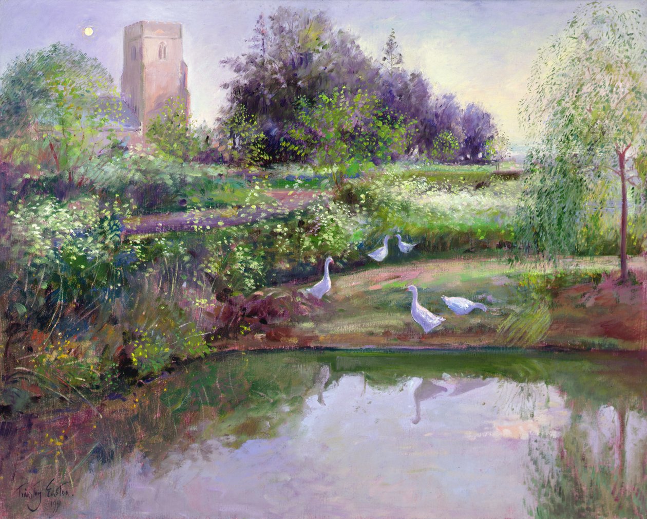 Solnedgangsrefleksjoner av Timothy Easton