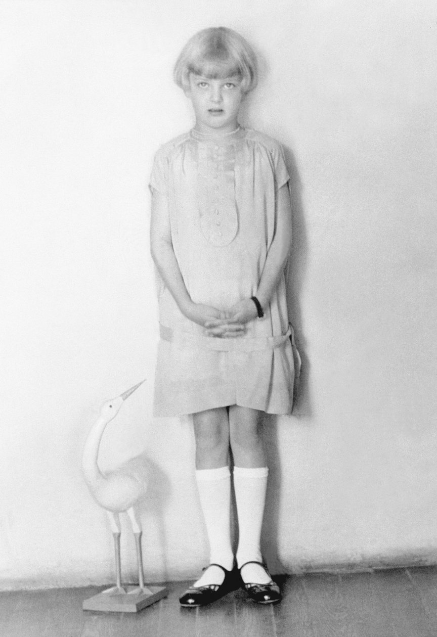 Pike med stork, Mexico by, ca. 1926 av Tina Modotti