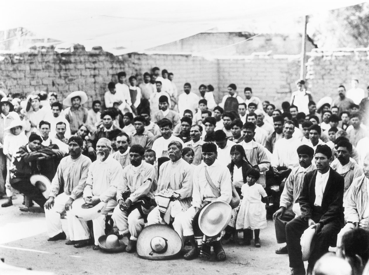 Møte for Campesinos, Jalapa, Mexico, 1927 av Tina Modotti