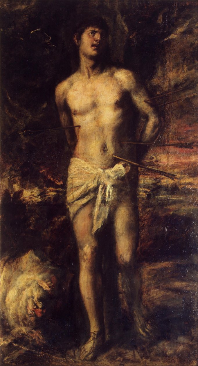 Den hellige Sebastian av Tiziano Vecelli