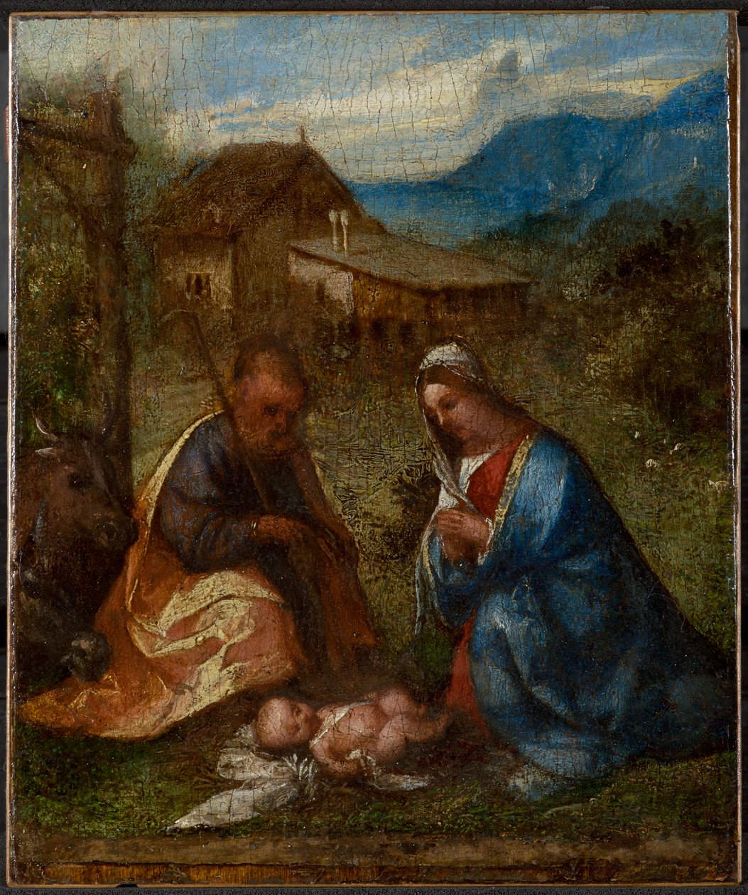 Barnets tilbedelse, ca. 1507-1508 av Tiziano Vecelli