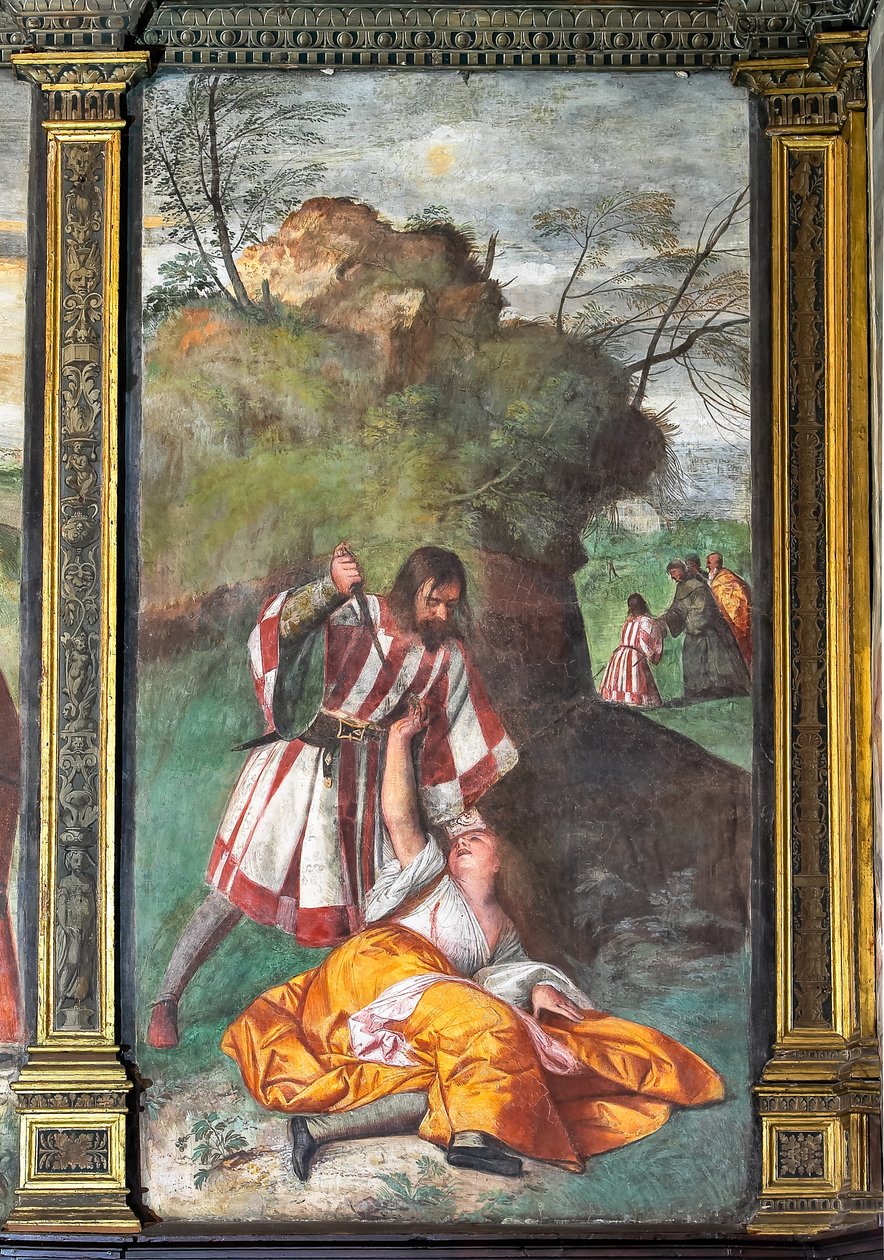 Mirakel av den sjalu ektemannen av Titian (c.1488 1576)