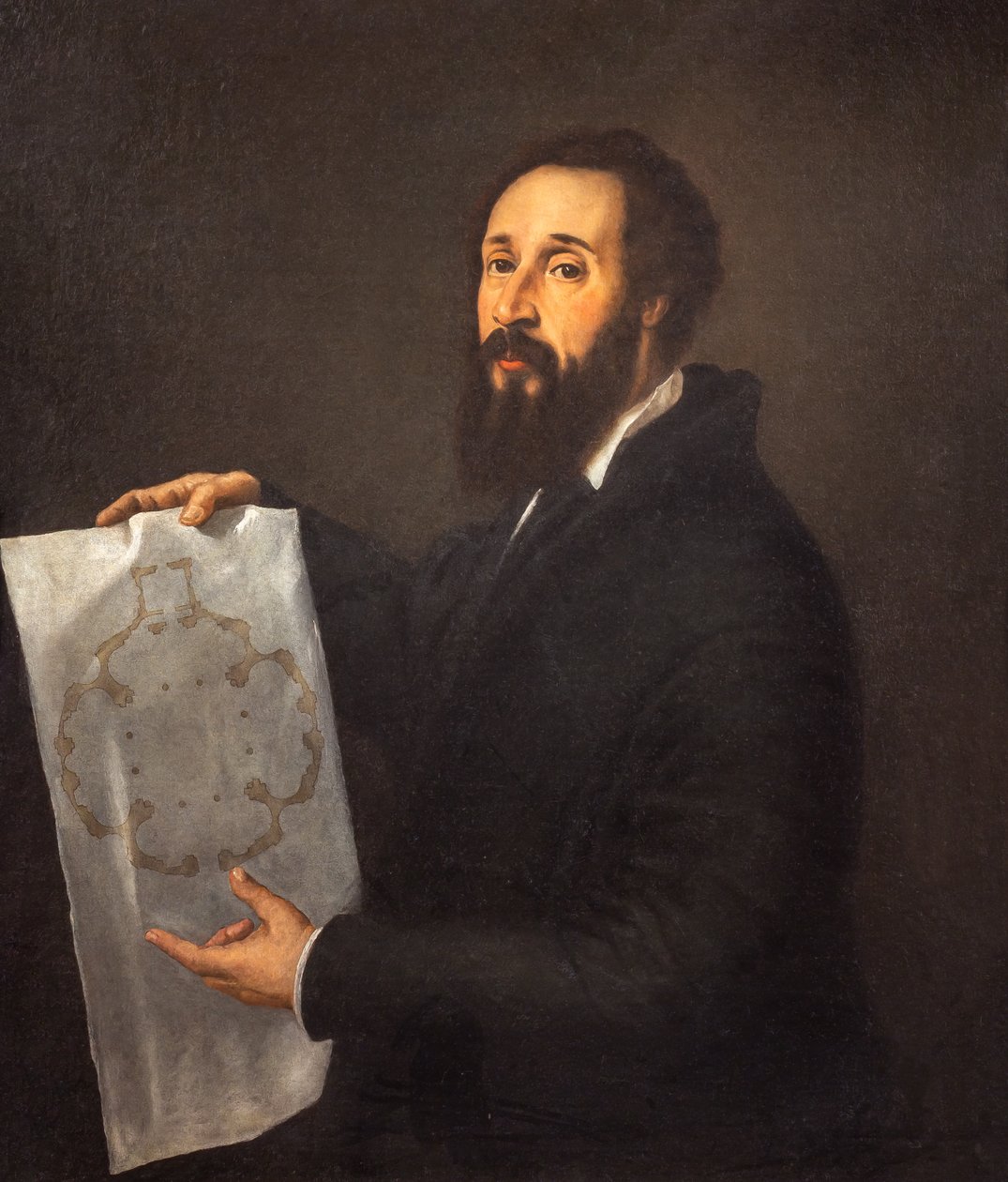 Portrett av Giulio Romano av Titian (c.1488 1576)