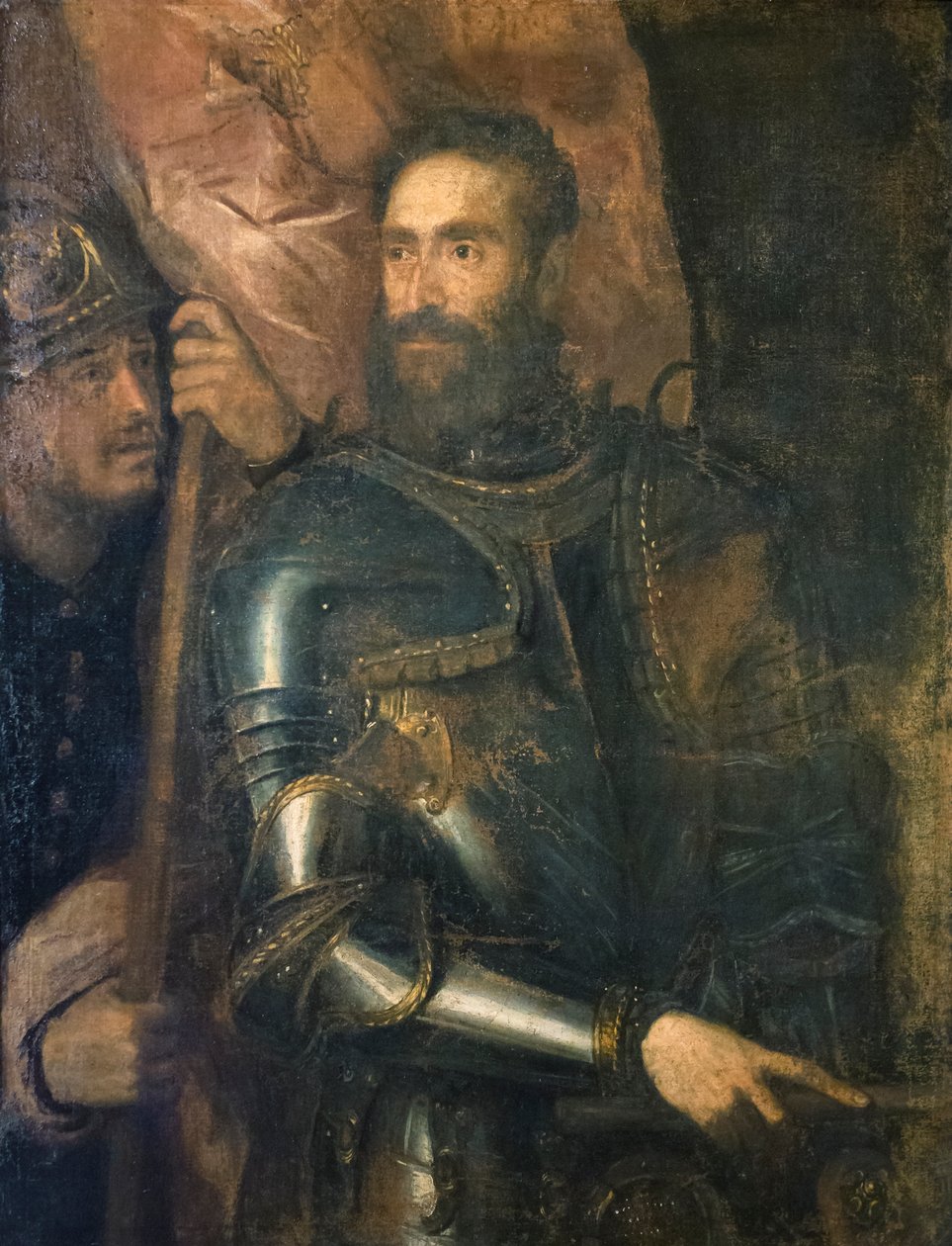Portrett av Pier Luigi Farnese av Titian (c.1488 1576)